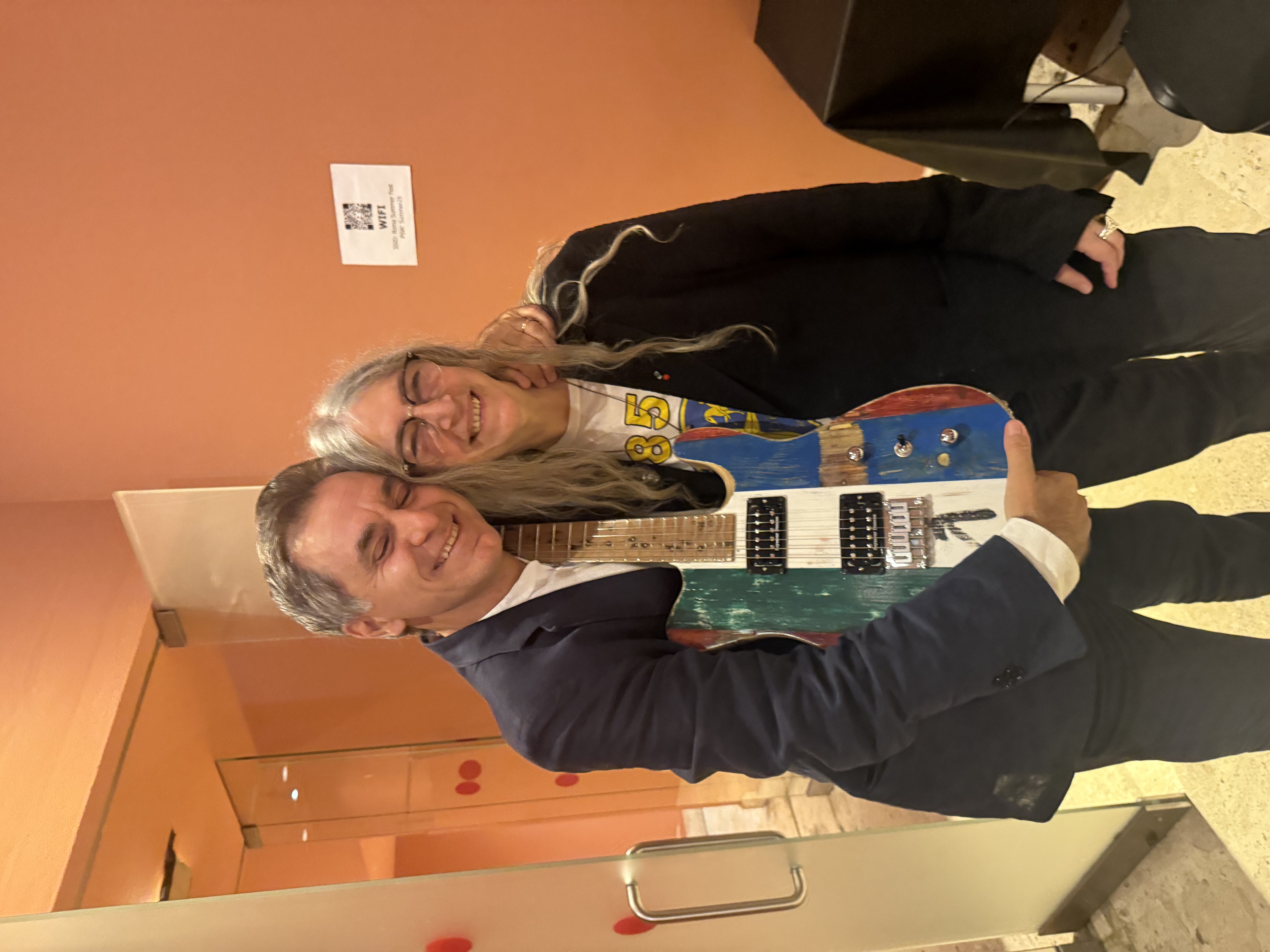 Arnoldo Mosca Mondadori con Patti Smith